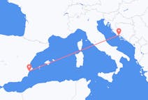 Vols d’Alicante à Split