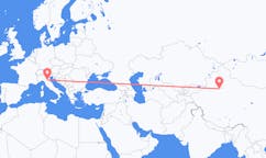 Flights from Korla, China to Bologna, Italy