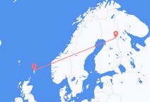 Voli dalla città di Isole Shetland per Kuusamo