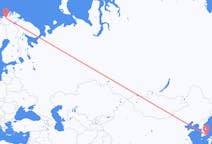 Flyreiser fra Busan, Sør-Korea til Alta, Norge