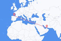 Flights from Ras al-Khaimah, United Arab Emirates to Santander, Spain