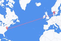 来自美国出发地 诺福克目的地 丹麦奥胡斯的航班