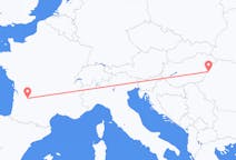 Flyg från Bergerac, Frankrike till Oradea, Rumänien