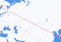 Flyreiser fra Kagoshima, Japan til Uleåborg, Finland