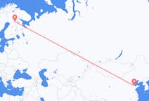 Flyrejser fra Dongying, Kina til Kuusamo, Finland
