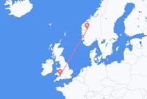 Vluchten van Sogndal naar Cardiff