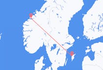 Vols de Visby, Suède pour Molde, Norvège