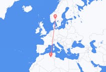 阿尔及利亚出发地 图古尔特飞往阿尔及利亚目的地 奥斯陆的航班