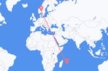 Flights from Mauritius Island to Oslo