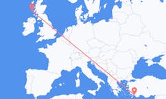Flights from Tiree, Scotland to Dalaman, Turkey