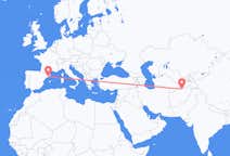 Flyreiser fra Mazar-e Sharif, til Barcelona