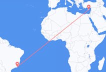 Flyrejser fra Macaé, Brasilien til Larnaca, Cypern