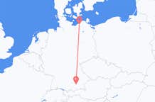 Flyrejser fra Rostock, Tyskland til München, Tyskland