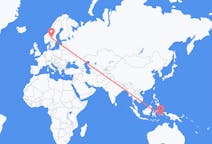 Flyg från Ambon, Maluku, Indonesien till Rörbäcksnäs, Sverige