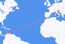 Flyreiser fra Santa Marta, Colombia til Pescara, Italia