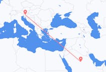 Flyrejser fra Al-Qassim Region til Ljubljana
