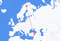 Flights from Gaziantep, Turkey to Pajala, Sweden