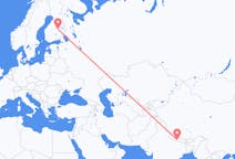 Flights from Bharatpur, Nepal to Kuopio, Finland