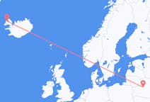 Flyg från Minsk till Ísafjörður