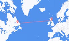 Flyg från Happy Valley-Goose Bay, Kanada till Edinburgh, Skottland