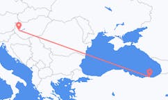 Vluchten van Hévíz naar Trabzon