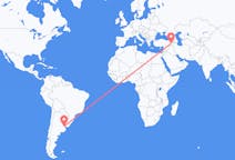 Flyreiser fra Buenos Aires, Argentina til Van, Tyrkia
