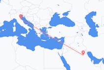Flights from Qaisumah, Saudi Arabia to Rimini, Italy