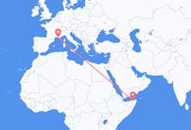Flyreiser fra Bosaso, Somalia til Marseille, Frankrike