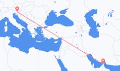 Flyg från Ras al-Khaimah till Ljubljana