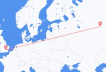 Fly fra Kirov til London