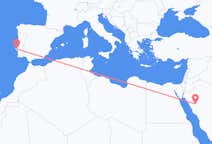 Flyreiser fra Al-`Ula, til Lisboa