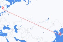 Flyg från Nagasaki, Japan till Kuopio, Finland