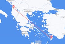 出发地 阿尔巴尼亚出发地 地拉那目的地 希腊罗得岛的航班