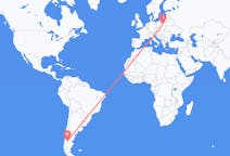 Flyg från Balmaceda, Chile till Warszawa, Polen