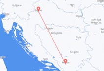 来自波斯尼亚和黑塞哥维那莫斯塔爾目的地 克罗地亚萨格勒布的航班