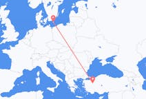 Flights from Kütahya, Turkey to Bornholm, Denmark