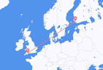 Flights from Turku, Finland to Exeter, the United Kingdom
