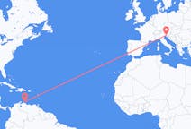 Flights from Willemstad to Trieste