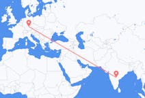 Flyreiser fra Hyderabad, til Nürnberg