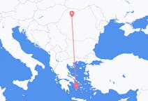 Flyg från Cluj Napoca, Rumänien till Plaka, Grekland