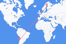 Flyrejser fra La Serena, Chile til Skellefteå, Sverige