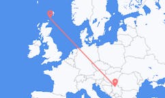 Flights from North Ronaldsay, the United Kingdom to Belgrade, Serbia