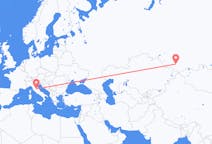 Flights from Gorno-Altaysk, Russia to Perugia, Italy