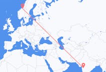 Flyrejser fra Shirdi, Indien til Trondheim, Norge