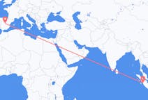 Flights from Padang, Indonesia to Madrid, Spain