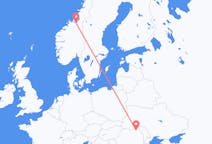 Lennot Trondheimista Suceavaan