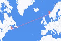 Flyg från Halifax till Førde