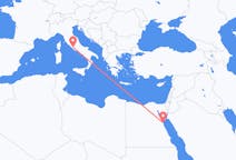 Flyg från Hurghada, Egypten till Rom, Italien