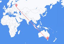 Vluchten van Stad Launceston, Australië naar Moskou, Rusland