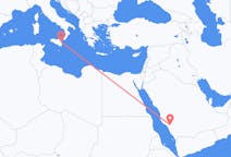Voli da Al-Bāha, Arabia Saudita a Catania, Italia
